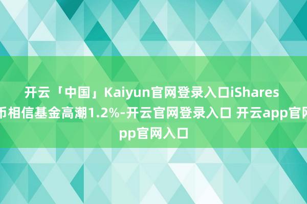 开云「中国」Kaiyun官网登录入口iShares 比特币相信基金高潮1.2%-开云官网登录入口 开云app官网入口