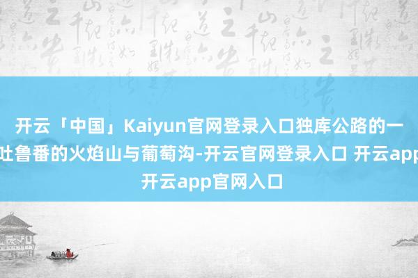 开云「中国」Kaiyun官网登录入口独库公路的一齐容貌、吐鲁番的火焰山与葡萄沟-开云官网登录入口 开云app官网入口
