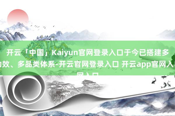 开云「中国」Kaiyun官网登录入口于今已搭建多功效、多品类体系-开云官网登录入口 开云app官网入口