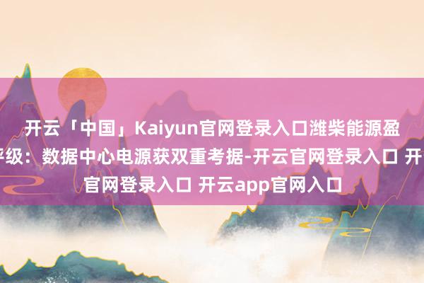开云「中国」Kaiyun官网登录入口潍柴能源盈利核心上移壹评级：数据中心电源获双重考据-开云官网登录入口 开云app官网入口